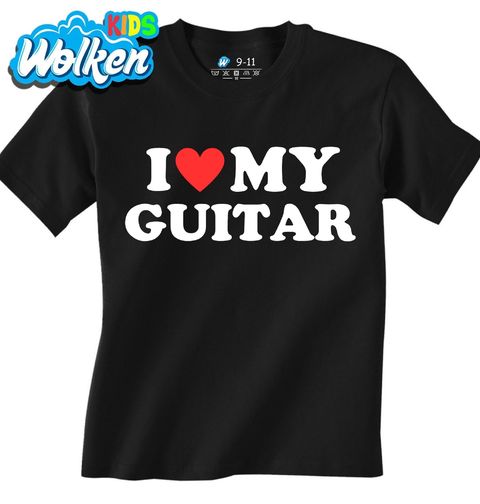 Obrázek produktu Dětské tričko Miluju moji kytaru I Love My Guitar