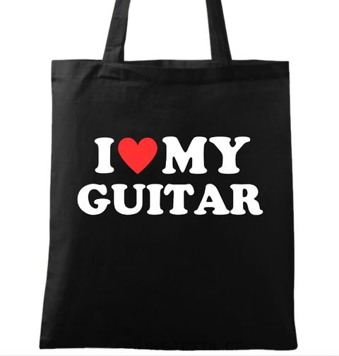 Obrázek produktu Bavlněná taška Miluju moji kytaru I Love My Guitar