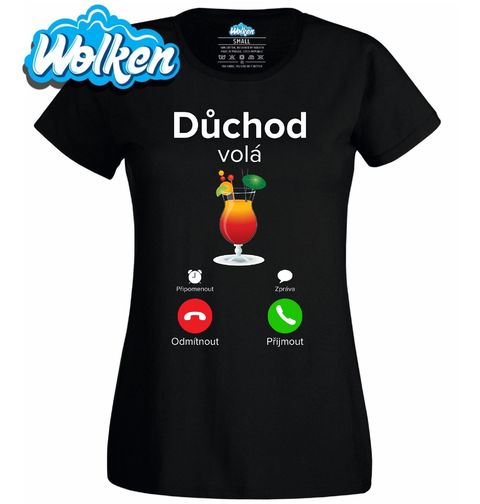 Obrázek produktu Dámské tričko Důchod volá Phone Call