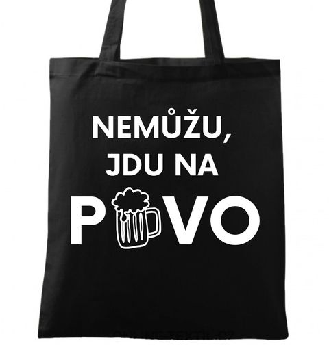 Obrázek produktu Bavlněná taška Nemůžu, jdu na pivo