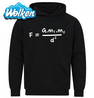Mikina Newtonův gravitační zákon.jpg