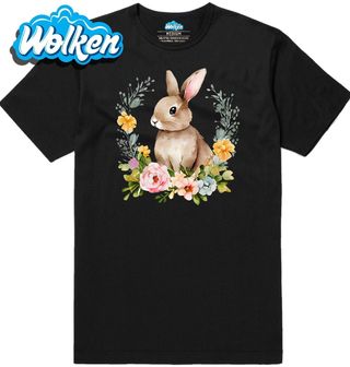 Pánské tričko  Velikonoční Králík na květinách.jpg