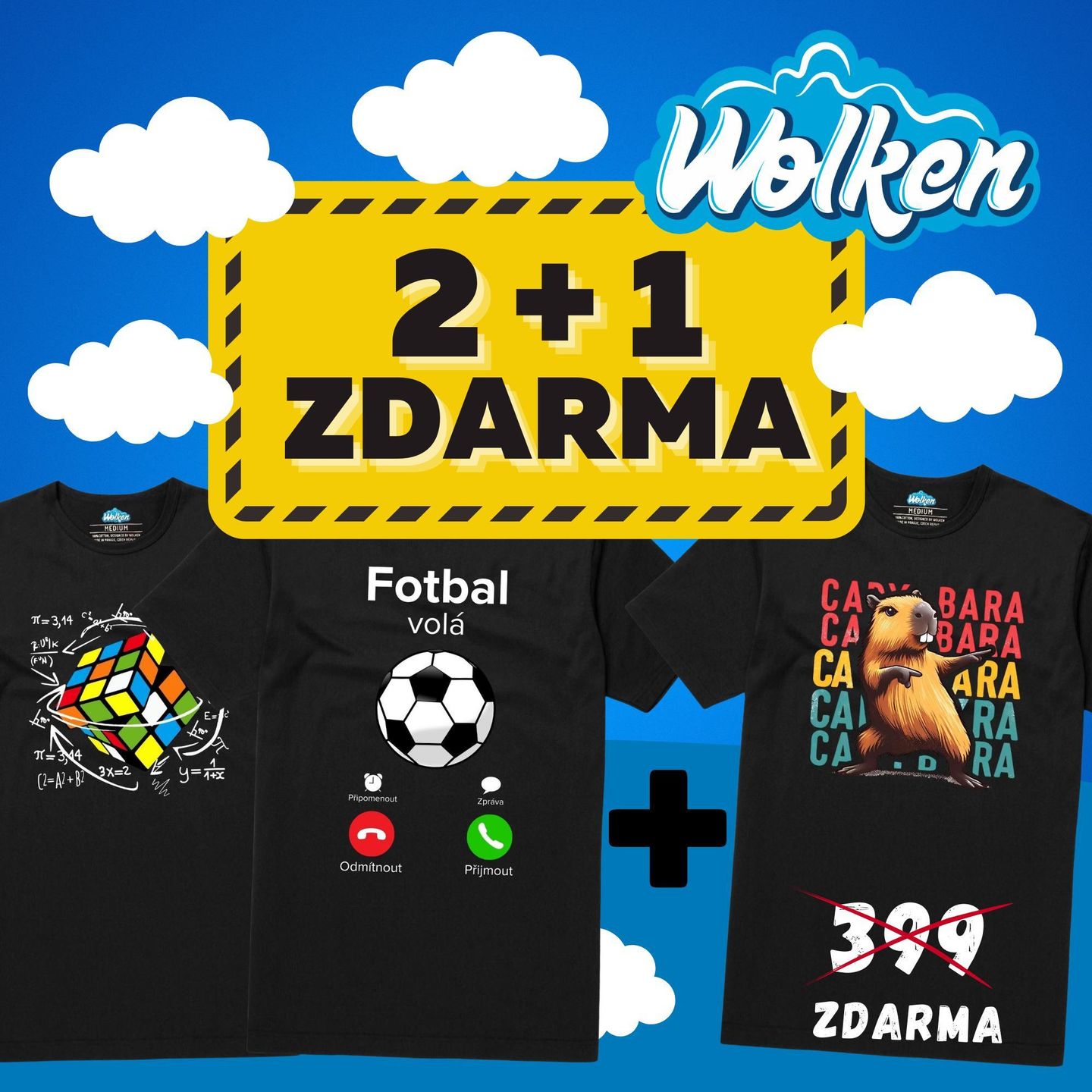 AKCE 2+1 tričko ZDARMA