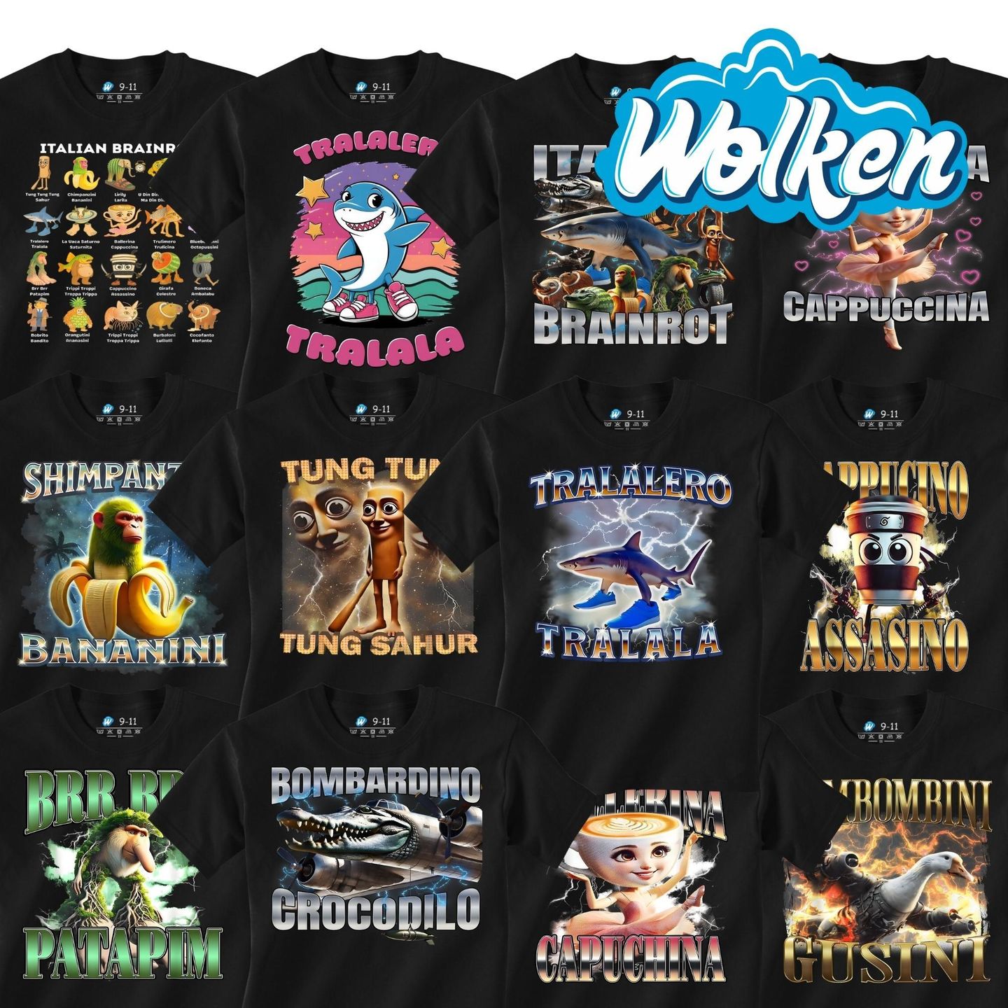 Brainrot trička pro děti!